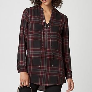 Le Château Plaid Tunic